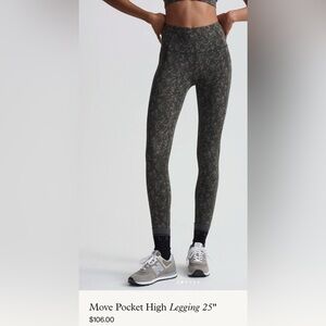 Varley Move Pocket Legging 25 NWT in Obsidian Dew